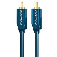 Audiokabel (Cinch-Stecker/Cinch-Stecker), 50 Ohm - 1,0 m Cinch-Koaxialkabel für dynamischen Audioklang - Audiokabel (Cinch-Stecker/Cinch-Stecker), 75 Ohm