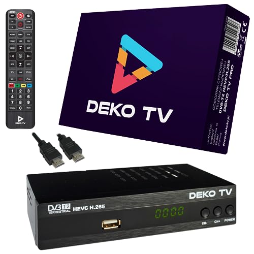 Decoder DVB-T2 DekoTV PRO HEVC H.265 DVBT2