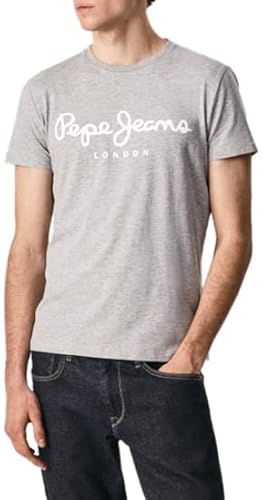 Pepe Jeans Herren T-Shirt Original Stretch, Gr. X-Large (Herstellergröße: Xl), Blau (Navy)