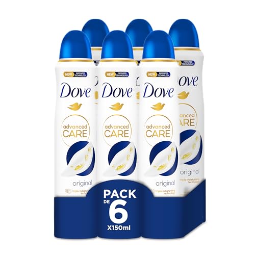 Dove Advanced Care Deodorant Original Schutz 72 Stunden Spray 150 ml, 6 Stück
