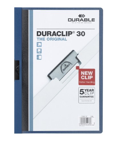 Durable 220007 Klemm-Mappe Duraclip Original 30, 25 Stück dunkelblau