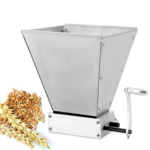 Getreidebrecher Schrotmühle für Getreide Manuelle Maismühle Getreidemühle Handbetrieb 2 Roller 3,6kg/min