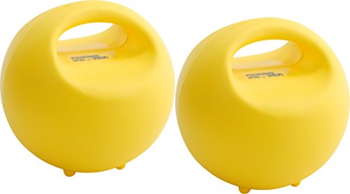 GYMNIC Unisex-Erwachsene Training Bowl Trainingsball-Set Trainingsschale 2-teilig in gelb, Einheitsgröße