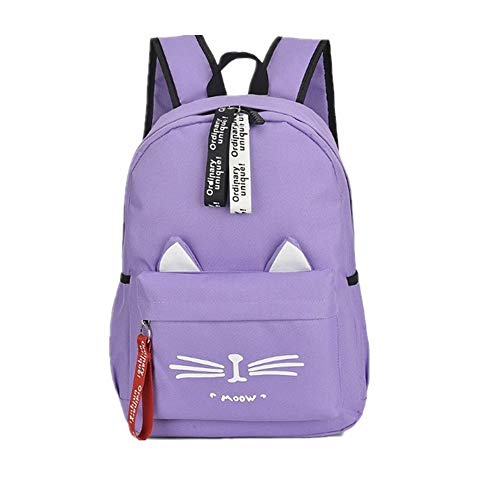 Schulrucksack Mädchen Damen Rucksäcke Bedruckte Rucksäcke College Schultaschen Computertaschen Reisetaschen Purple