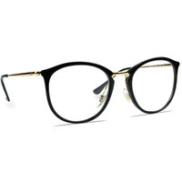 Ray-Ban Unisex-Erwachsene 0RX 7140 2000 49 Brillengestelle, Schwarz (Shiny Black)