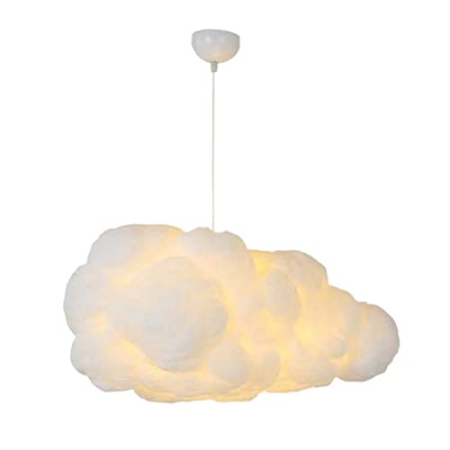 LZH FILTER Moderne Schwebende Wolken-Pendelleuchte, 3D-Wolken-Deckenleuchte, 3-Farbiger Dimmbarer Kronleuchter aus Flauschiger Baumwolle, für Kinderzimmer Wohnzimmer