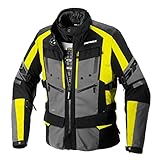 SPIDI 4 Season Evo H2Out Motorrad Textiljacke (Black/Neon/Yellow,L)
