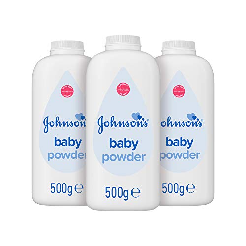 Johnson's Baby Pulver Multipack - Hinterlässt die Haut weich und glatt - ideal für empfindliche Haut - 3 x 500 g