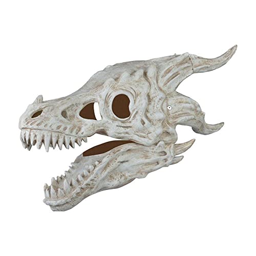 KITPIPI Halloween Full Face Dinosaurier Maske Urlaub Party Dressing Realistische Schädel Skelett Maske Latex Cosplay Gruselig L2M4 Drache