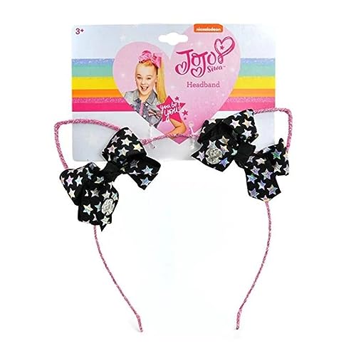 FENRIR JoJo Siwa Girls Glitter Cat Ear with Mini Bow Headband