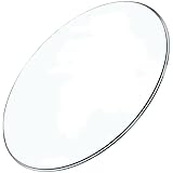 ELLEDA Glasplatte for runden Tisch in verschiedenen Größen, transparentes Glasmaterial, runde Glastischplatte, rund 38-50-80 cm, rundes Glas (Size : 45CM(17.7IN))