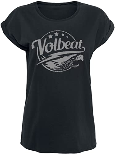 Volbeat Eagle Frauen T-Shirt schwarz XXL 100% Baumwolle Band-Merch, Bands