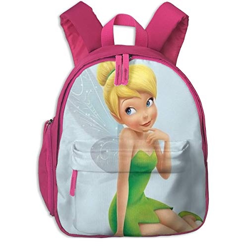 JKSA Tinkerbell und Fairy School Rucksäcke für Mädchen Jungen Kinder Grundschule Schultaschen Bookbag Outdoor Travel Daypack