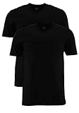 Marvelis T-Shirt schwarz V-Ausschnitt 2817/00/68, M - 2er Pack