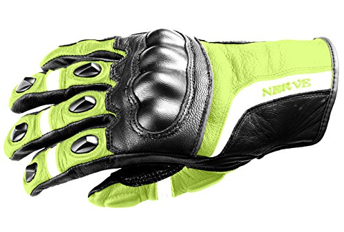 Nerve KQ12 Touring Handschuhe, Schwarz/Neongrün, 12
