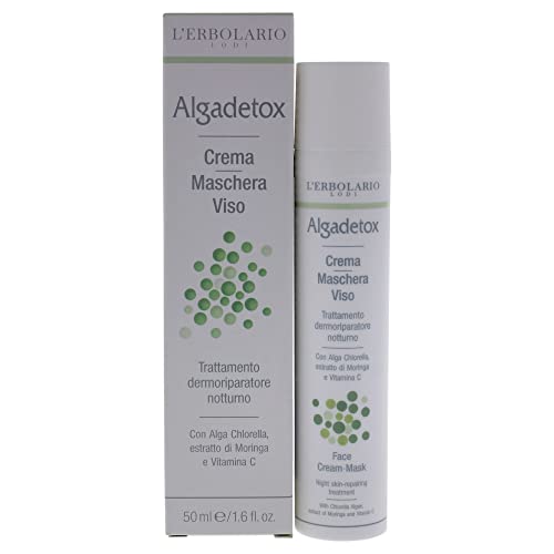 L'Erbolario ALGADETOX Crememaske/Nacht Repair Behandlung für das Gesicht, 50 ml