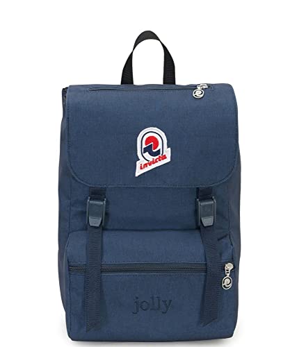 Invicta Zaino Jolly Solid S Rucksack, 33 cm, 15 liters, Blau (Blu)