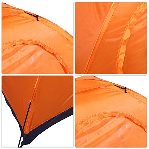 CUEA Campingzelt, 78,7 x 39,4 x 39,4 Zoll Angelzelt Wasserdicht Tragbar Winddicht zum Camping zum Angeln zum Klettern zum Picknick zum Wandern(Orange)