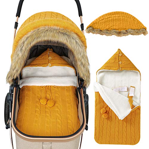 DaMohony Baby-Wickeldecke für den Kinderwagen mit Bezug für den Kinderwagen, Schlafsack, für Babys von 0-6 Monaten