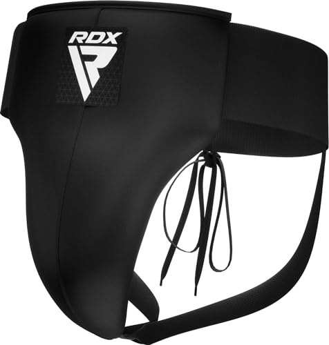 RDX Herren GGX-R1B-L MMA Tiefschutz Boxen Kampfsport Suspensorium, schwarz, L