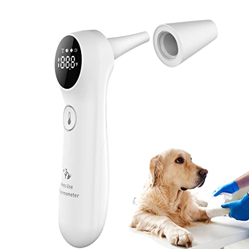 Hundeohr-Temperaturmonitor, Haustier-Infrarot-Thermometer nur für Haustiere, Messung in 1 Sekunde