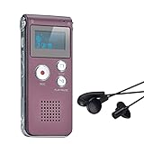 Digitales Diktiergerät,COVVY 8GB Audio Aufnahmegerät,Digitaler Voice Recorder mit Spracherkennung für Interview,Vorlesung,Unterricht,Meeting und Vorträge