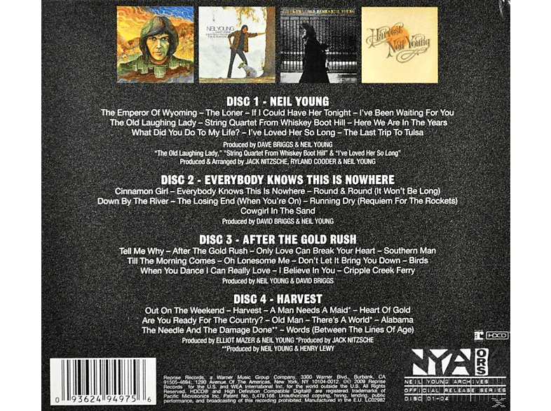 Neil Young - Official Release Series Discs1-4 (CD)