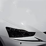 GLZHJ Passend für Lexus is LX RC GS 2016-2019 HD Auto Scheinwerfer Schutzfolie Vinyl Transparent Schwarz TPU Aufkleber Auto Scheinwerfer Folie