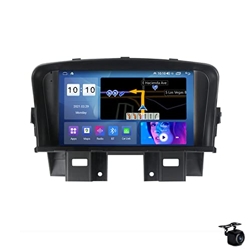 RICUSHN Android 12 Autoradio für C-HEVROLET Cruze 2008-2014 GPS Navi Navigation 2 Din 9" Multimedia Videoplayer Eingebauter DSP FM BT WiFi SWC 4G 5G Carplay + Rückfahrkamera,M150s