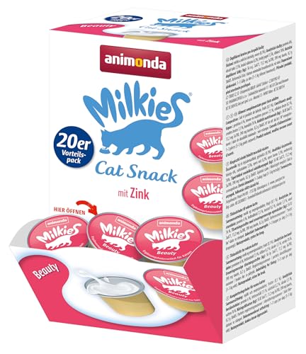 animonda Milkies Beauty, Katzenmilch portioniert, 4 x 20 Cups à 15 g