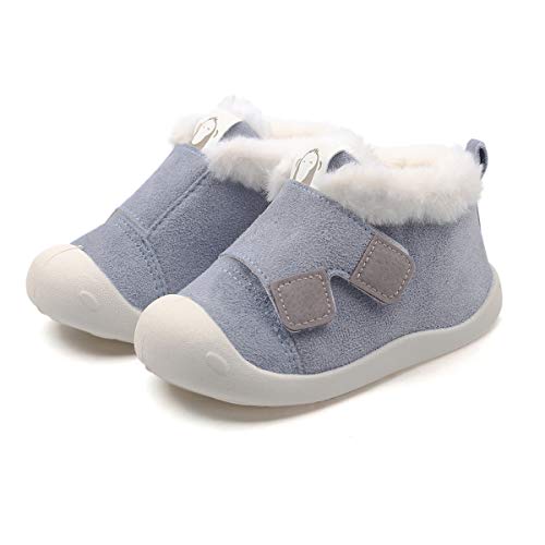 DEBAIJIA Unisex Baby Shoes Platform, Bm03 F W Blue, 24 EU
