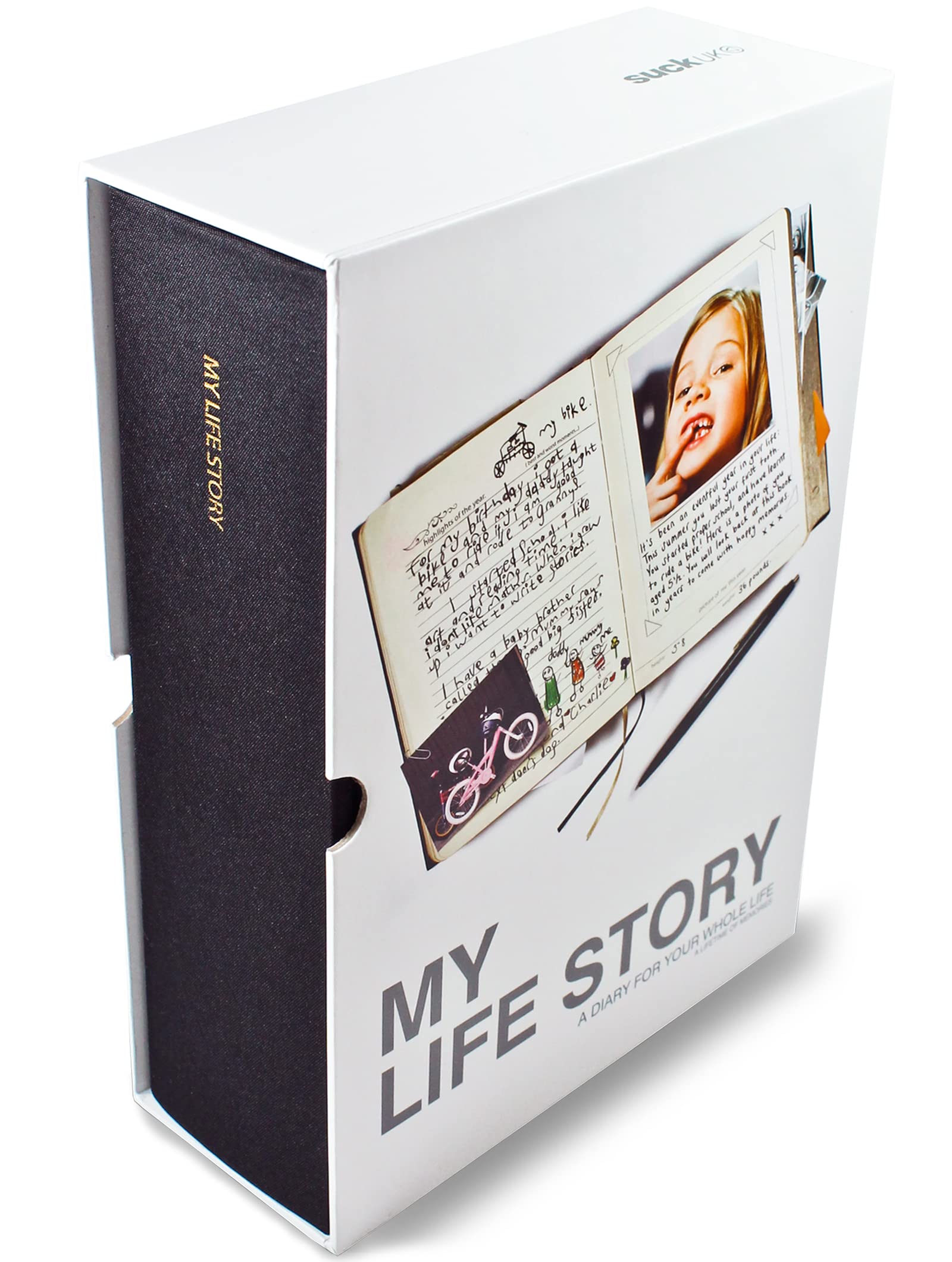 Suck UK My Life Story Journal and Personal Diary | Autobiografie und persönliches Tagebuch | Jubiläums, Geburtstag, Taufe, Hochzeit Weihnachten| Bullet Journal