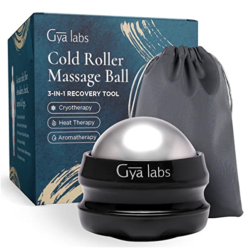 Gya Labs Kaltroller-Massageball – 3-in-1-Regenerationsgerät für Kryotherapie, Wärmetherapie und Aromatherapie
