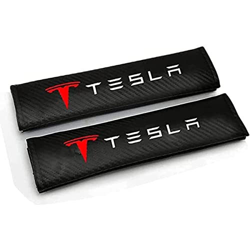 2 Stück Auto Gurtpolster, für Tesla Model 3 Sicherheitsgurt Polster Schulterpolster Innen ZubehöR Gurtschoner SicherheitsgurtbezüGe