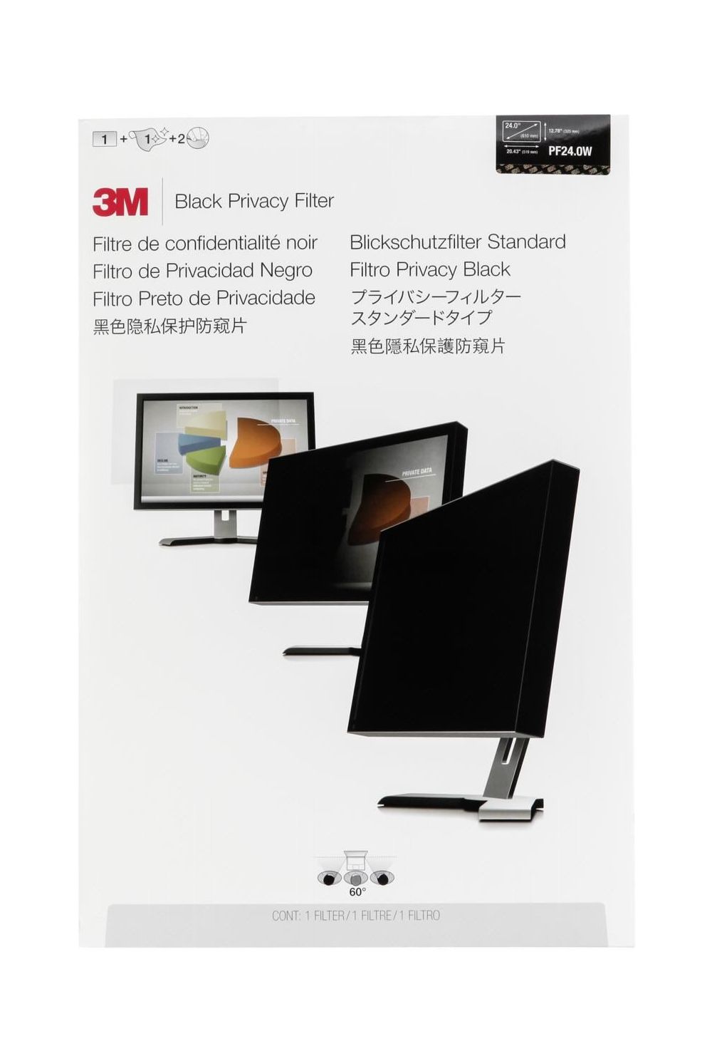 3M Sichtschutzfilter für LCD Monitore 61,0 cm