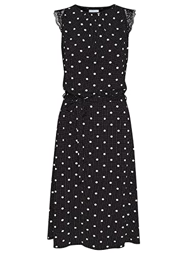 Vive Maria Lovely Maria Damen A-Linien-Kleid schwarz Allover, Farben:schwarz Allover, Größe:XL
