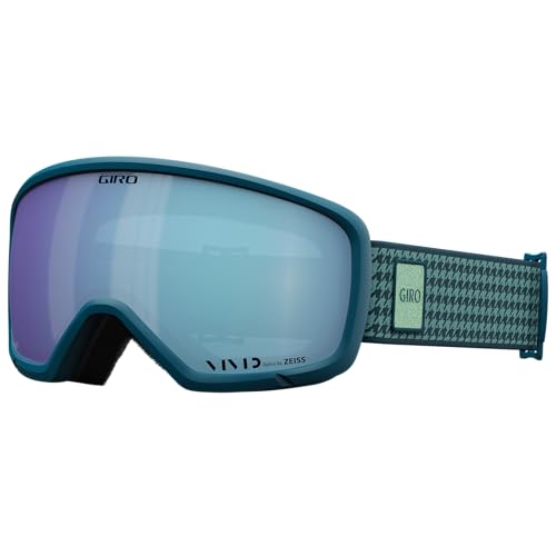 Giro Millie Skibrille - Snowboardbrille für Damen & Jugendliche - Ano Harbor Blue Lux Strap mit VIVID Royal Lens