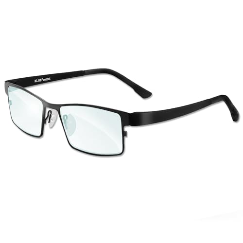 KLIM Protect - Brillen der neuen Generation - Schützen Sie Ihre Augen vor dem schädlichem blauem Licht von Bildschirmen - Anti-Müdigkeit, Anti-Blaulicht, UV-Schutz - Für PC, Smartphone, TV, Tablet