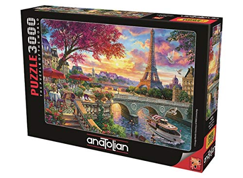 Anatolian Puzzle 3000 Teile - Frühling in Paris - Puzzle Größe 120cmx85cm (H) - 3000 Teile Puzzle für Erwachsene, Senioren und Kinder ab 14 Jahren