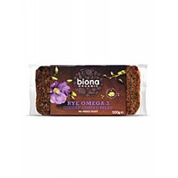 Biona Bio Omega Roggenbrot 500 g, 3 Packungen