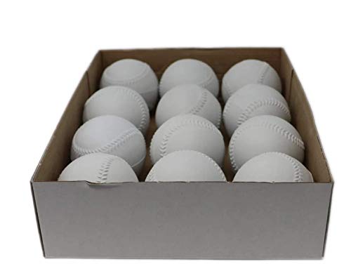 BARNETT A-122 Gummischaum Baseballball für Pitching-Maschine, Größe 9 ", weiß, 1 Dutzend