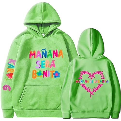 Itsgo Neues Album Mañana Será Bonito Hoodie Sweatshirts Pullover Harajuku Neuheit Kapuzen-Trainingsanzug Pullover Männer Frauen (Color : Color16, Size : S)