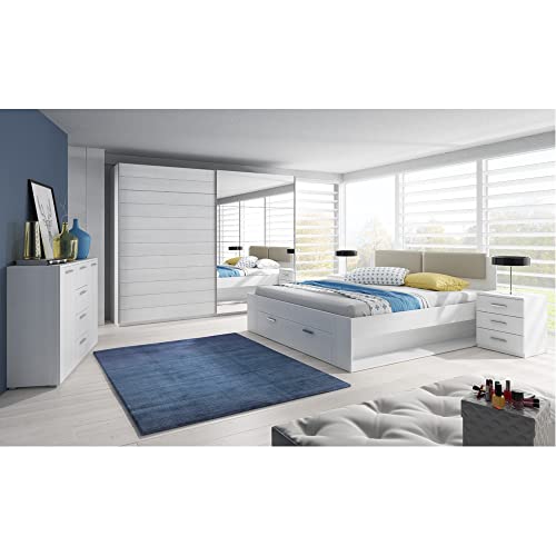 Lomadox Schlafzimmer Set in Abisko Eiche Nb. mit Doppelbett Liegefläche 180/200 cm