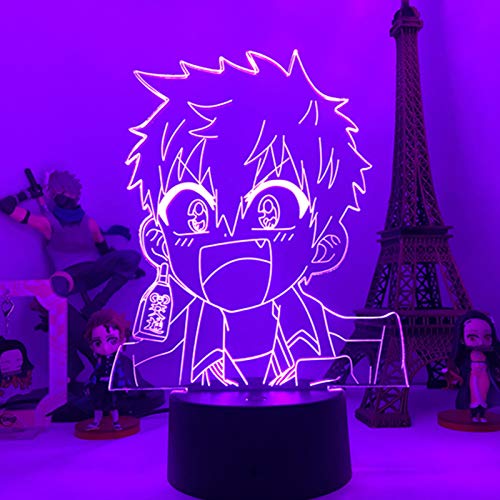 3D-Illusion, Anime-Charakter-Nachtlichter für Kinder, 16 Farbwechsel, Schlafzimmer-Dekoration, WC-Bunden, Hanako Kun Geschenke mit Fernbedienung und Smart Touch, Anime-Spielzeug, Geschenke für Kinder