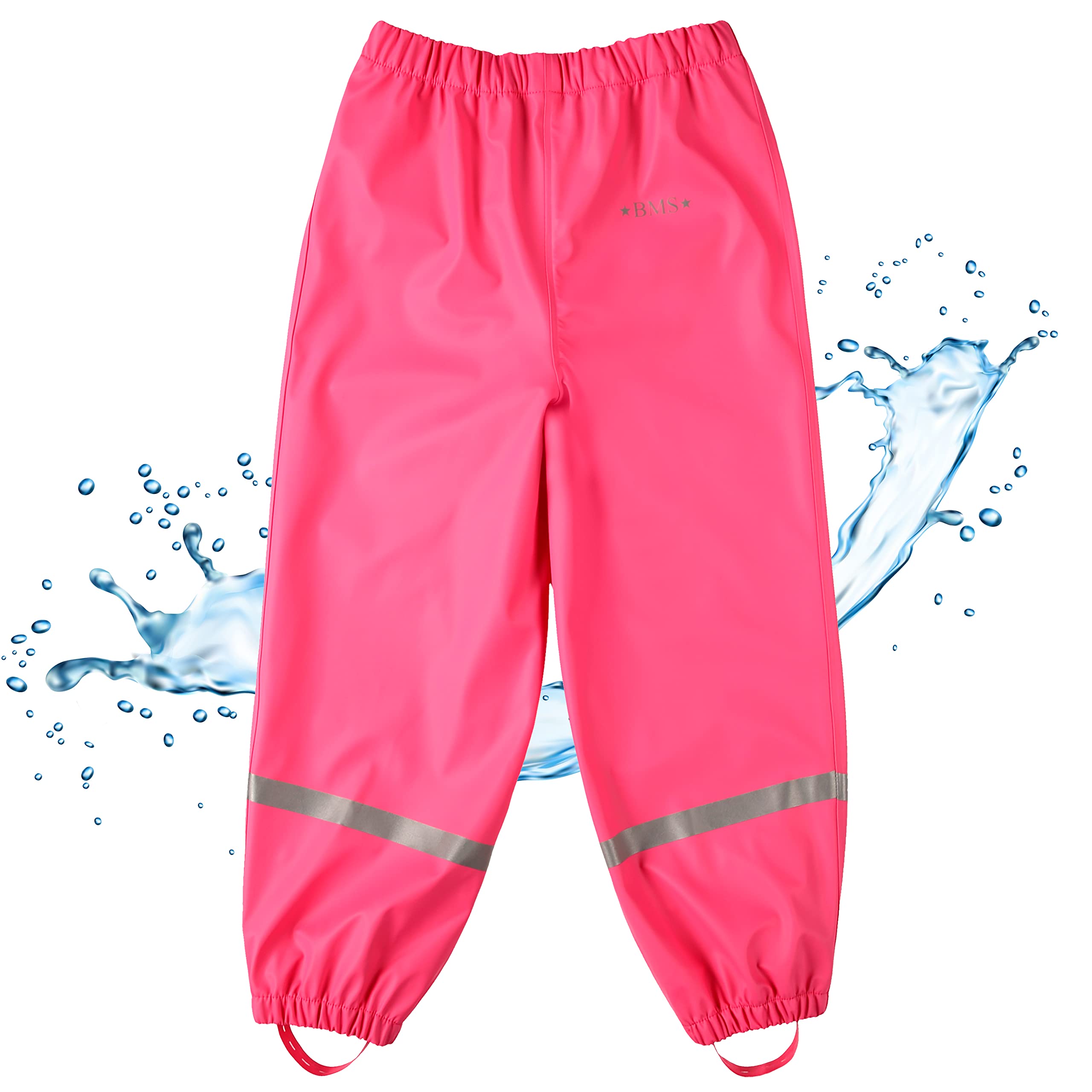 BMS Regenbundhose, wasserdicht für Mädchen in Pink Größe 152