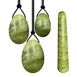 Natürliche Jade Massage Yoni Egg Balls Muskelmassage Ball Frauen Jade Yoni Zauberstab Kegel Exerciser Gebohrt Anziehen,2Sets Ei