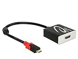 DeLock Adapterkabel USB Type-C Stecker > HDMI 4 K/60 Hz Buchse schwarz DP-Alt Mode, 62730