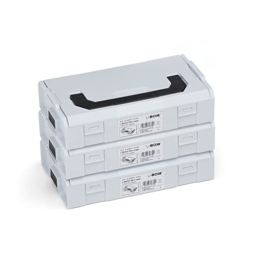 Bosch Sortimo LS BOXX 306 | inkl. i-BOXX 72 H3 & i-BOXX 72 I3 in Lichtgrau | Professioneller Werkzeugkoffer leer | Werkzeugkiste leer Kunststoff