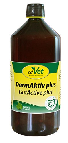 cdVet Naturprodukte DarmAktiv plus 1 Liter - Hund, Katze - Ergänzungsfuttermittel - Stärkung des Immunsytsems - Unterstützung der Darmflora - Bekämpfung von Krankheitserregern - Gesundheit -