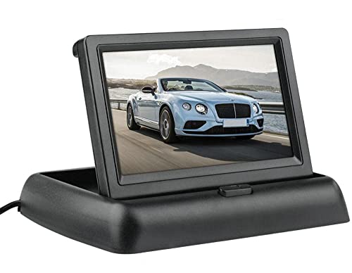 BW 4.3"Faltbarer Digital-TFT LCD Auto-hintere Ansicht-Sicherungs-Monitor für Auto-Rückfahrkamera, Auto Rearview Camara, CCTV-Kamera DVD